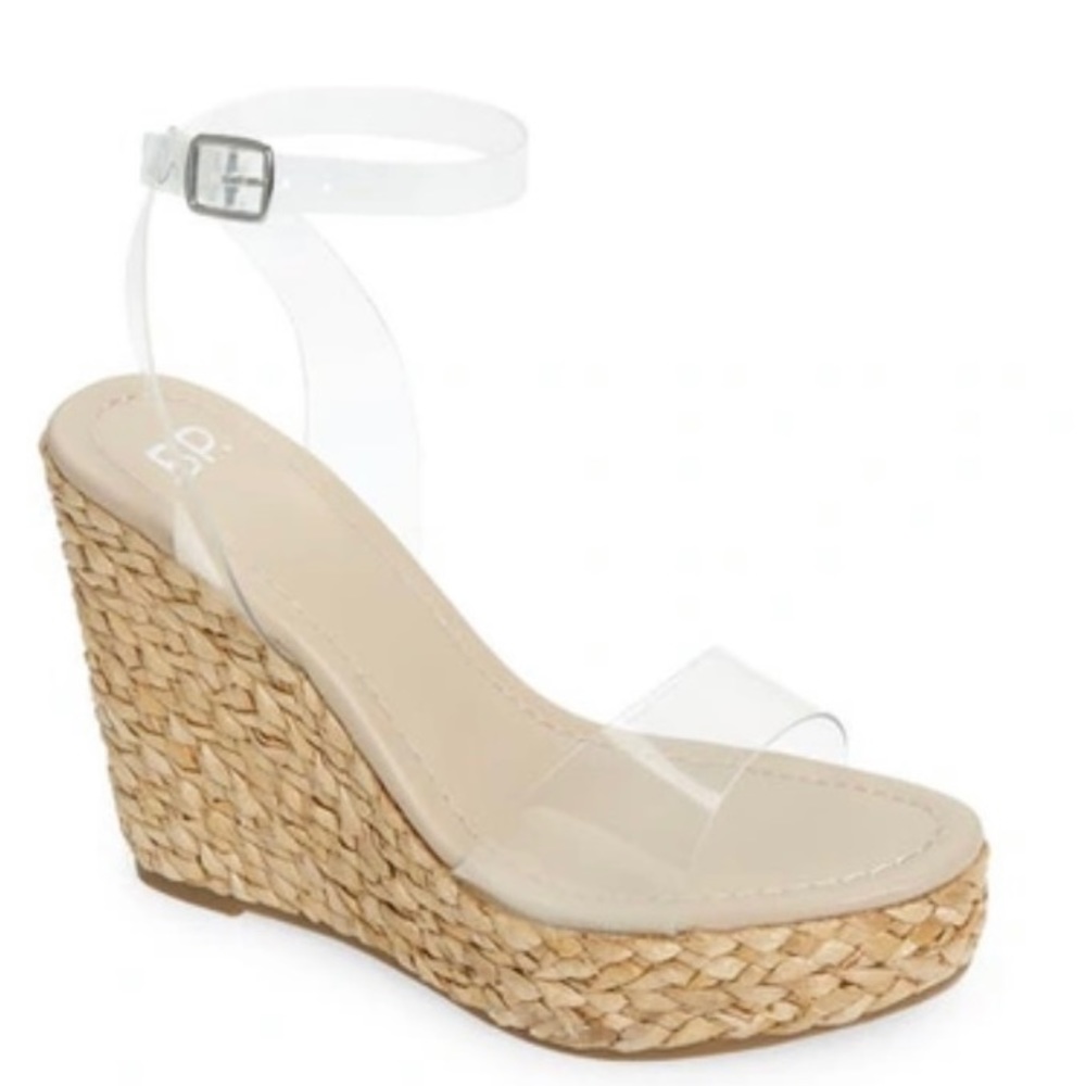 BP. Nordstrom espadrille ankle strap wedges!
